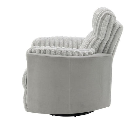 ACME Furniture - Emee Glider Recliner W/Swivel - Gray Corduroy - LV04640 view 5