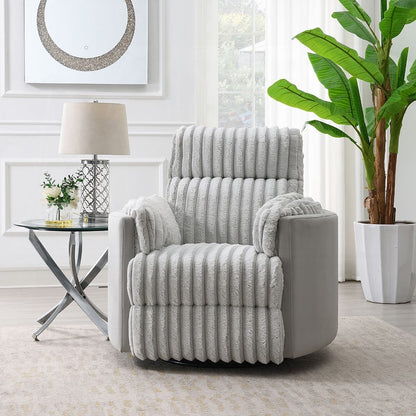 ACME Furniture - Emee Glider Recliner W/Swivel - Gray Corduroy - LV04640 view 7