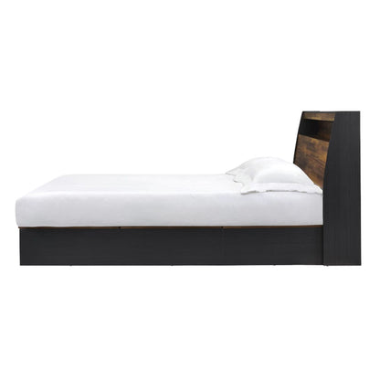 ACME Furniture - Eos - Queen Bed w/Storage - Walnut & Black Finish - BD00545Q view 3