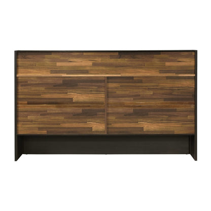 ACME Furniture - Eos - Queen Bed w/Storage - Walnut & Black Finish - BD00545Q view 5