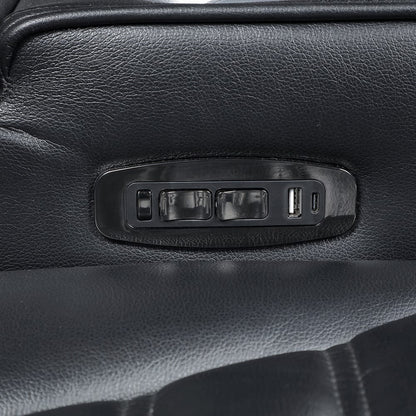 ACME Furniture - Ephron - Power Motion Recliner W/Power Headrest & LED  - Black Leather Air - LV06082 view 6