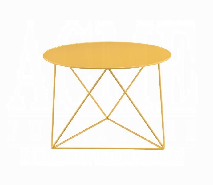 ACME Furniture - Epidia Accent Table - Yellow Finish - 97841 veiw 2