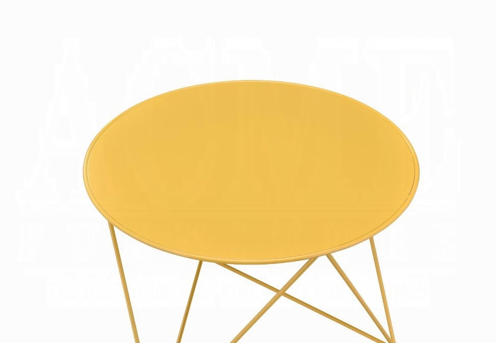 ACME Furniture - Epidia Accent Table - Yellow Finish - 97841 veiw 3