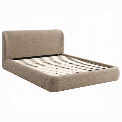 ACME Furniture - Erica - EK Bed - Dark Beige Tweed - BD05441EK view 1