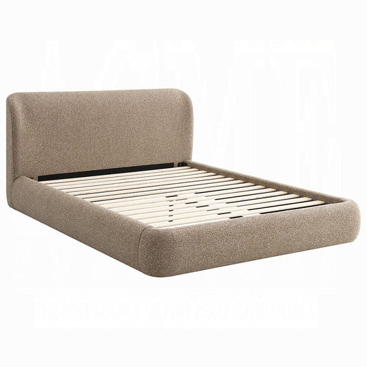 ACME Furniture - Erica - EK Bed - Dark Beige Tweed - BD05441EK view 1