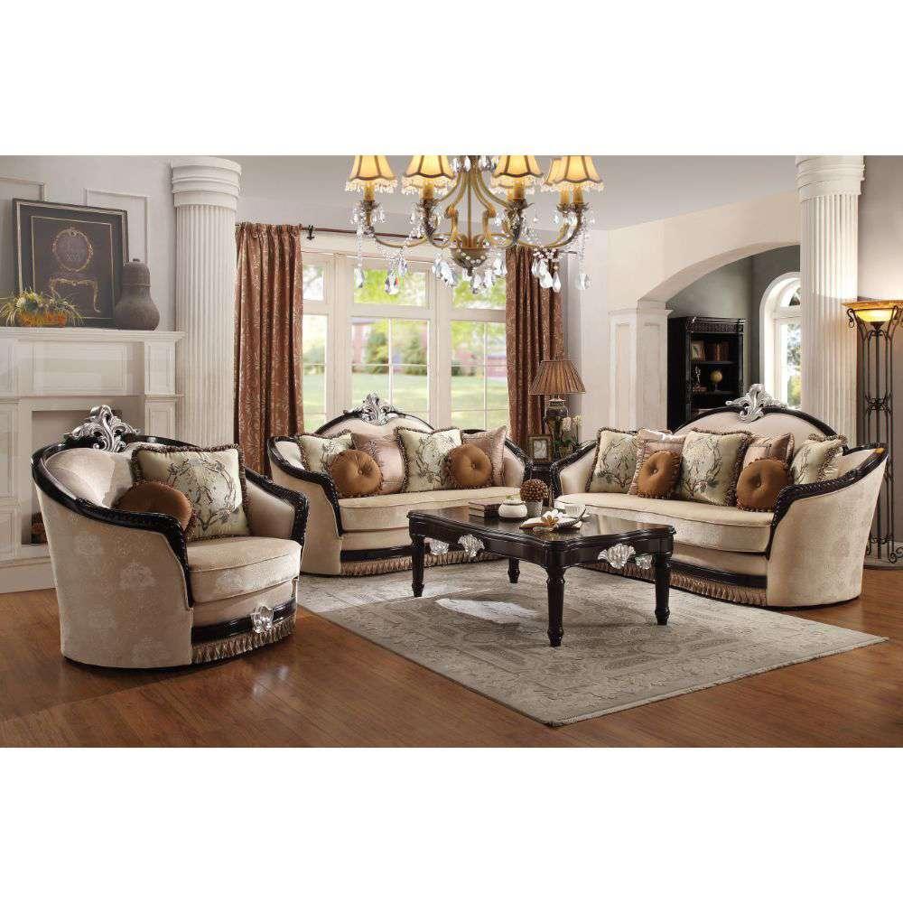 ACME Furniture - Ernestine Loveseat (w/6 Pillows) - 52111 veiw 2