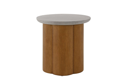 ACME Furniture - Evelyn End Table - Faux Concrete Top & Walnut Finish - LV03026 view 1