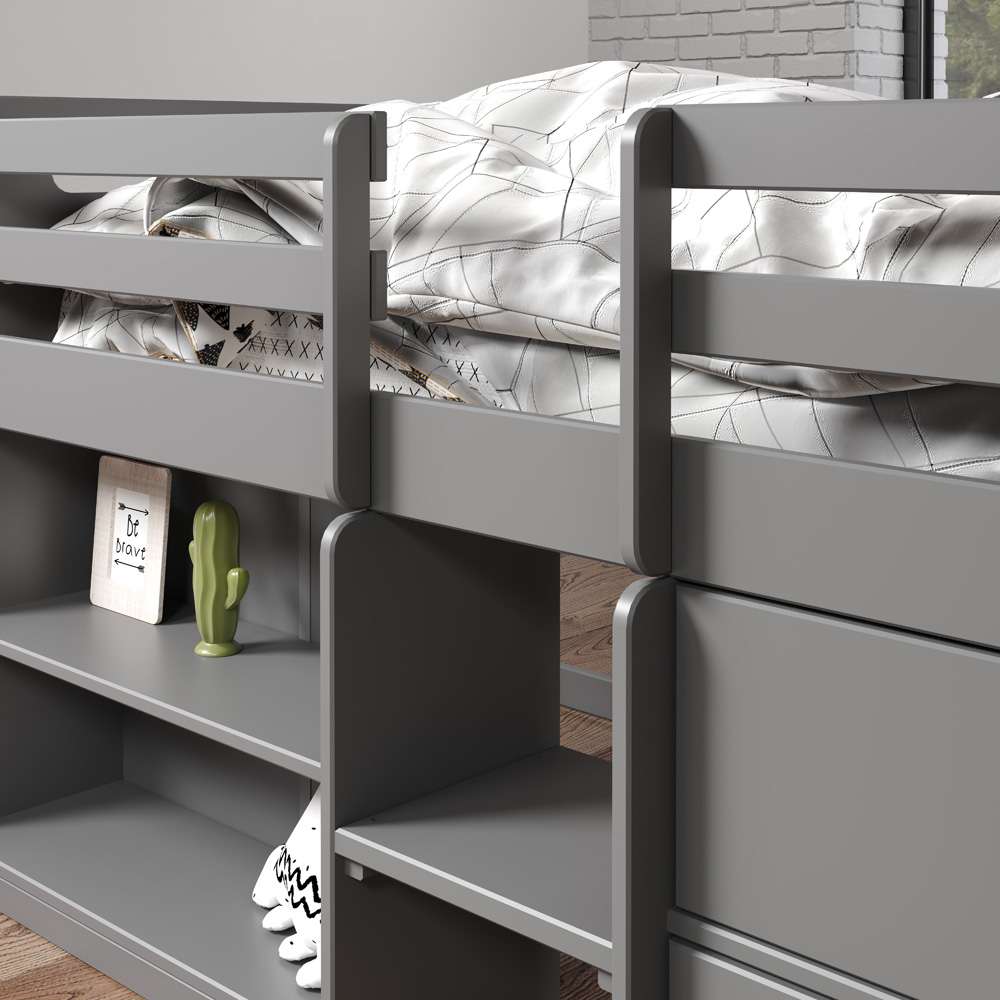 ACME Furniture - Fabiana Twin Loft Bed w/Storage - Gray - BD01375 view 3