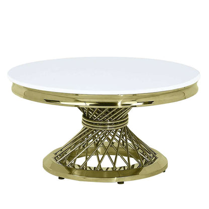 ACME Furniture - Fallon Coffee Table - Engineering Stone & Gold - LV01957 veiw 1