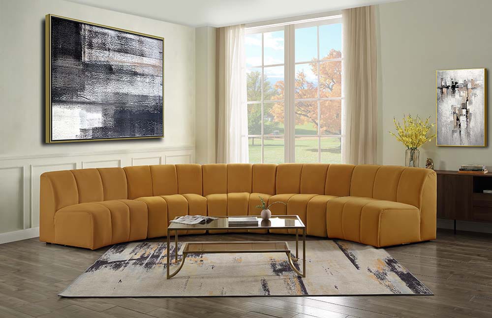 ACME Furniture - Felicia - Modular Chair - Yellow Velvet - LV01068 view 6