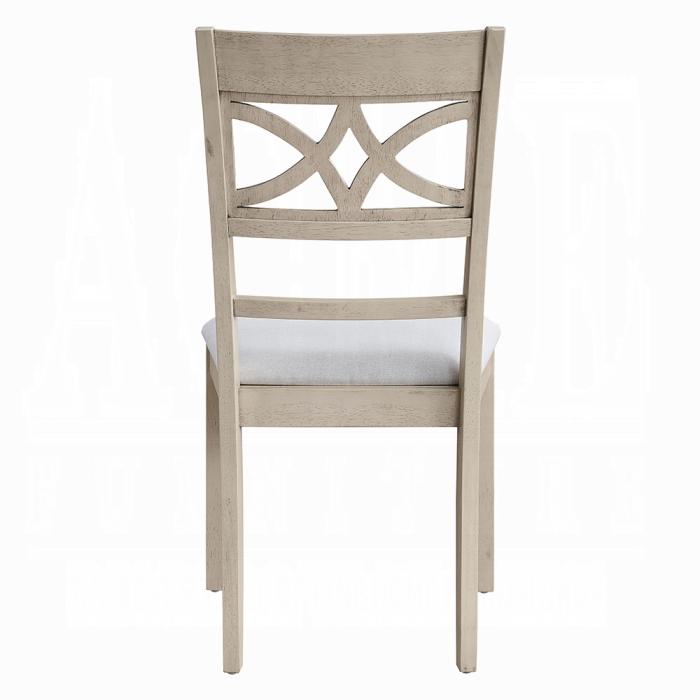ACME Furniture - Ferris Side Chair (Set of 2) - Antique Gray Finish - DN02946 view 4
