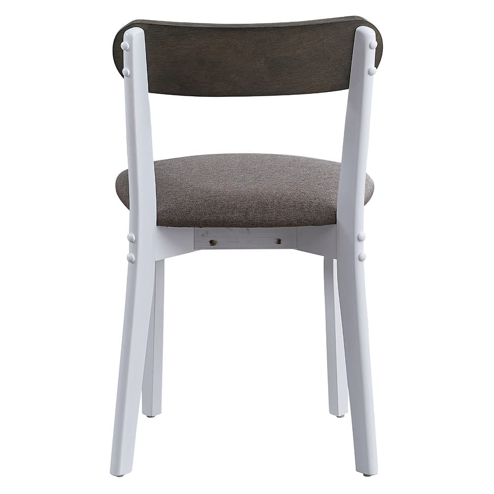 ACME Furniture - Fidelity - 5Pc Pack Dining Set - Brown Linen & White  - DN02985 view 8