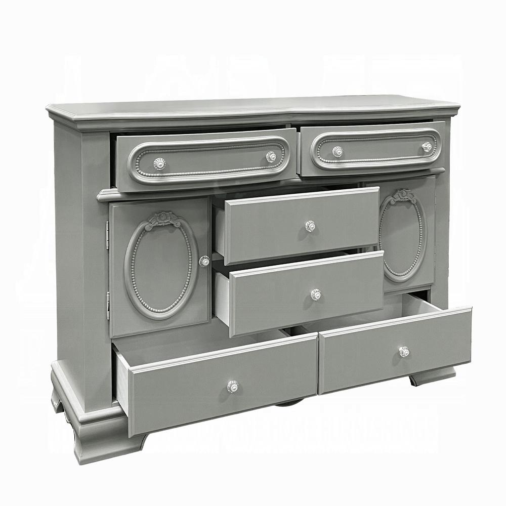 ACME Furniture - Flora Dresser w/Door - Gray Finish - BD02207 veiw 4