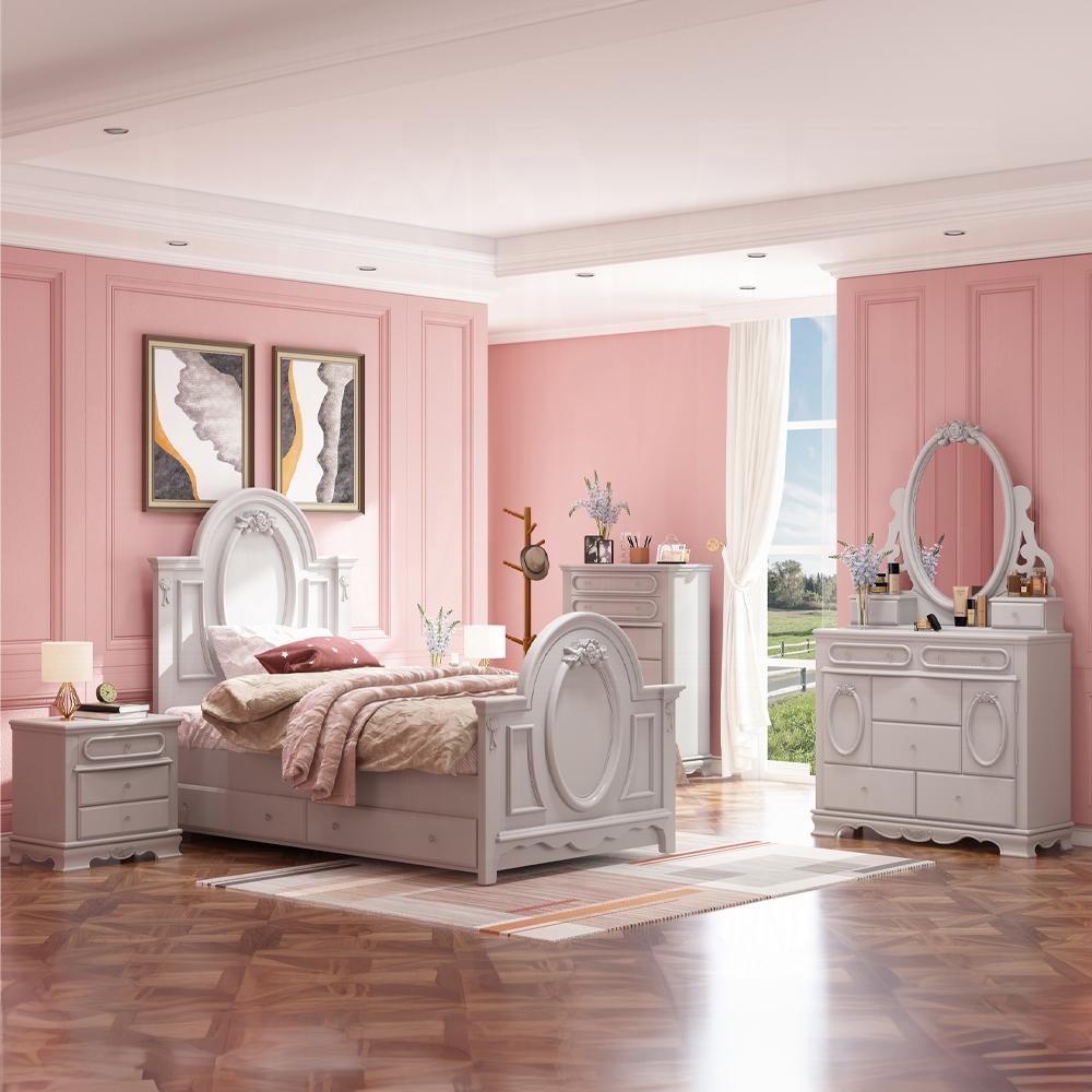 ACME Furniture - Flora Full Bed - Gray Finish - BD02209F veiw 6