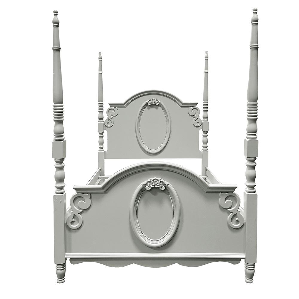 ACME Furniture - Flora Full Bed (Poster) - Gray Finish - BD02203F view 2