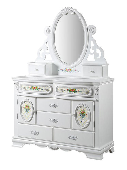 ACME Furniture - Flora Jewelry Mirror - White Finish - BD01640 veiw 5