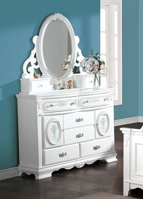 ACME Furniture - Flora Jewelry Mirror - White Finish - BD01640 veiw 10