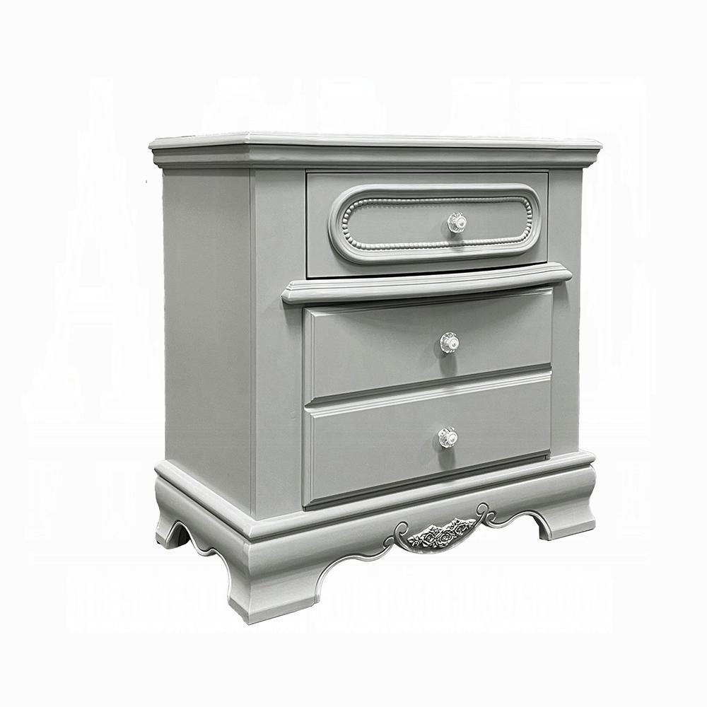 ACME Furniture - Flora Nightstand - Gray Finish - BD02205 veiw 1