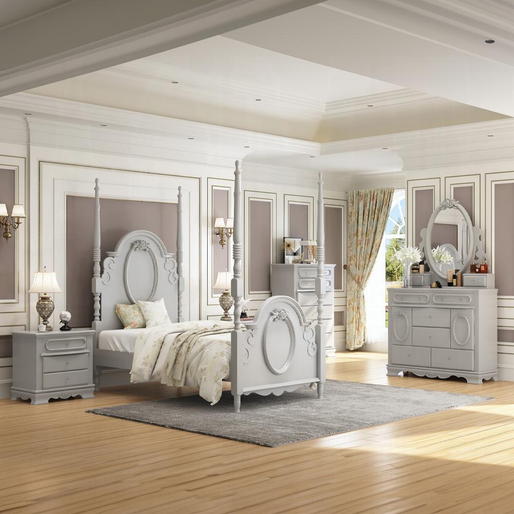 ACME Furniture - Flora Nightstand - Gray Finish - BD02205 veiw 8