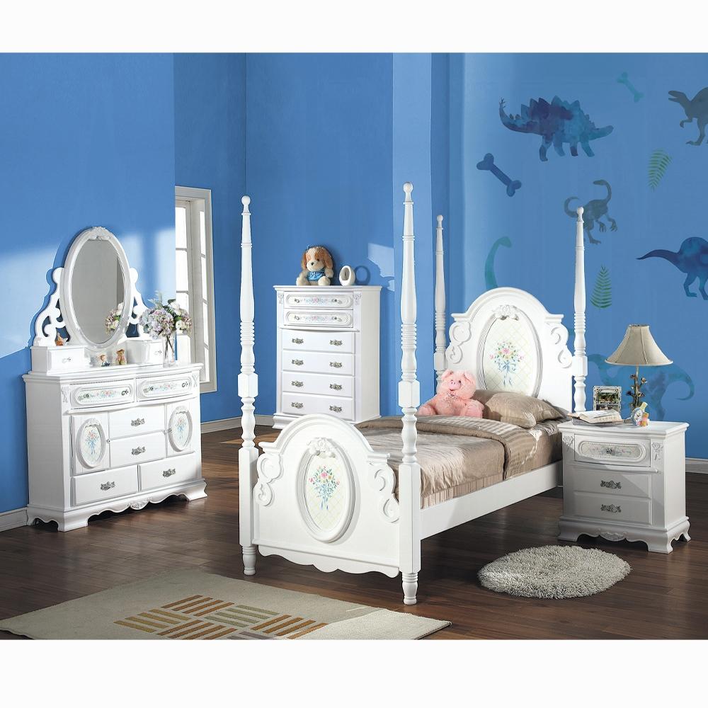 ACME Furniture - Flora Twin Bed (Poster) - White Finish - BD01638T view 3
