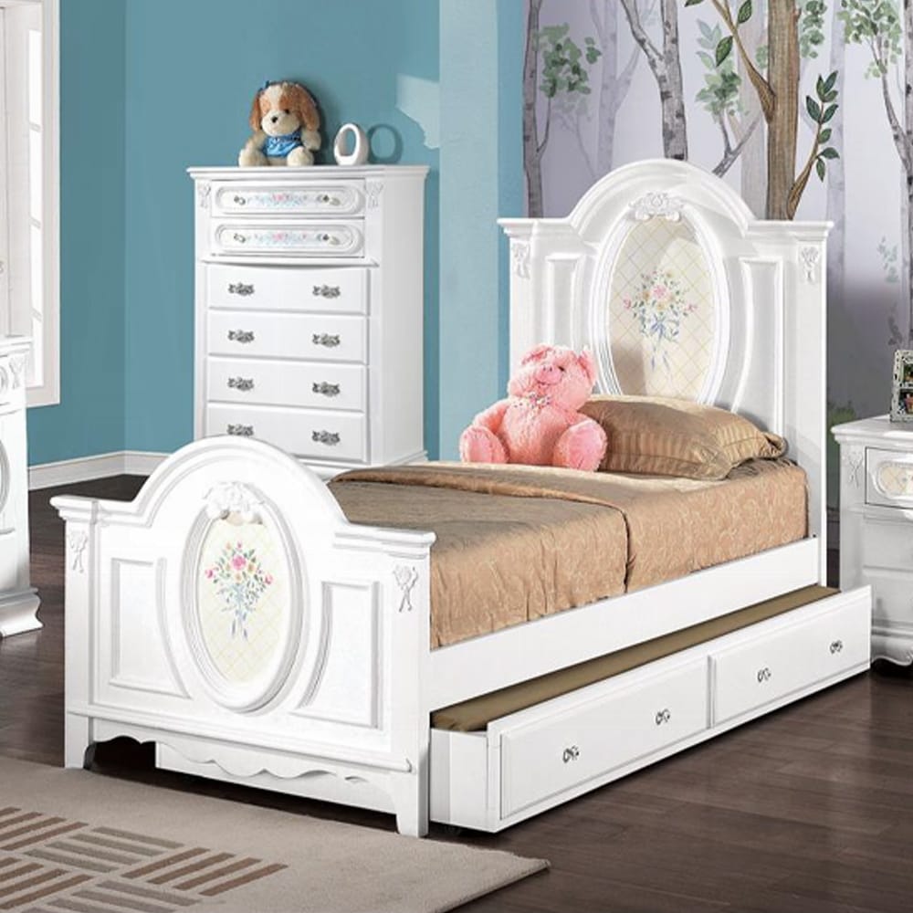 ACME Furniture - Flora Twin Bed - White - BD01645T view 6