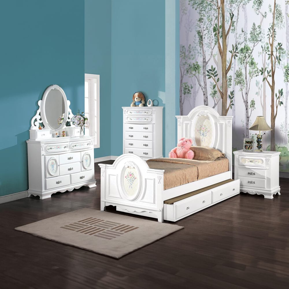 ACME Furniture - Flora - Twin Trundle - White  - BD01646 view 7