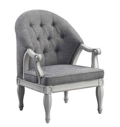 ACME Furniture - Florian Chair - Gray & Antique White - LV02121 veiw 3