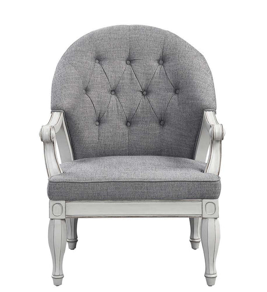 ACME Furniture - Florian Chair - Gray & Antique White - LV02121 veiw 4
