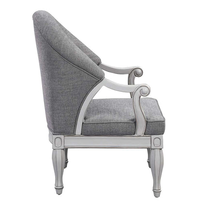 ACME Furniture - Florian Chair - Gray & Antique White - LV02121 veiw 5