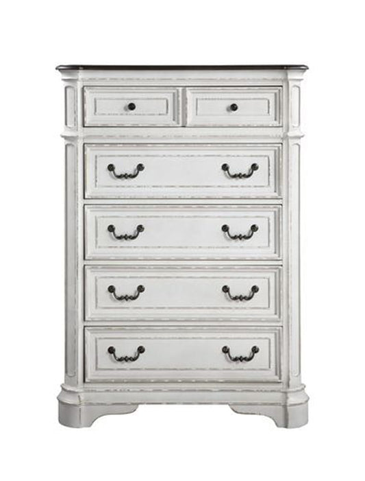 ACME Furniture - Florian - Chest - Antique White & Oak Finish - 28726 view 2