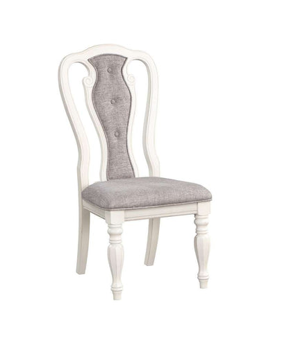ACME Furniture - Florian Side Chair (Set of 2) - Gray & Antique White - DN01654 veiw 1