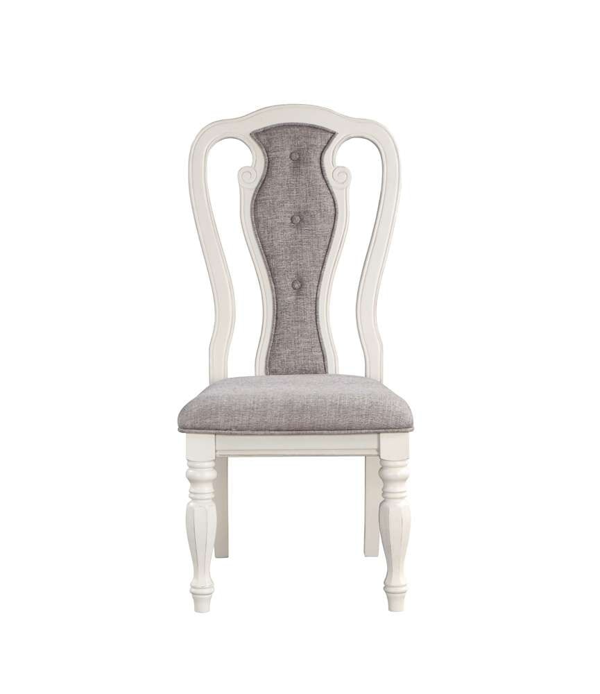 ACME Furniture - Florian Side Chair (Set of 2) - Gray & Antique White - DN01654 veiw 2