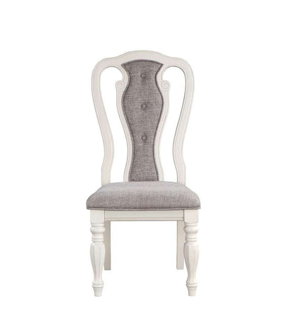 ACME Furniture - Florian Side Chair (Set of 2) - Gray & Antique White - DN01654 veiw 2