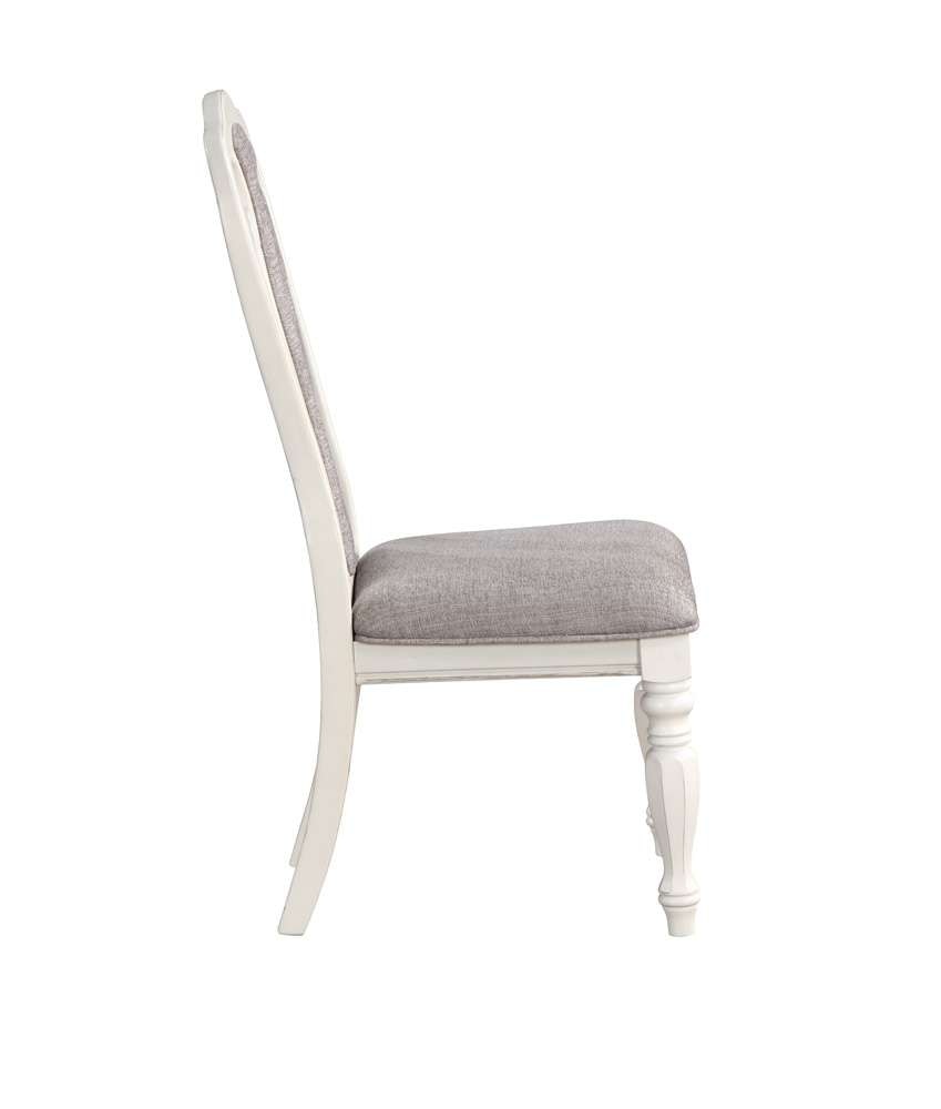 ACME Furniture - Florian Side Chair (Set of 2) - Gray & Antique White - DN01654 veiw 3
