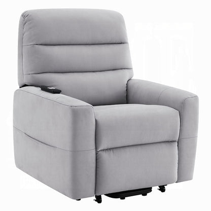 ACME Furniture - Freddie - Power Motion Recliner w/Lift - Gray Leather Aire - LV02628 view 1
