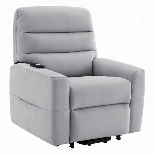 ACME Furniture - Freddie - Power Motion Recliner w/Lift - Gray Leather Aire - LV02628 view 1