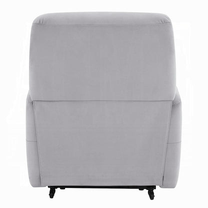 ACME Furniture - Freddie - Power Motion Recliner w/Lift - Gray Leather Aire - LV02628 view 4