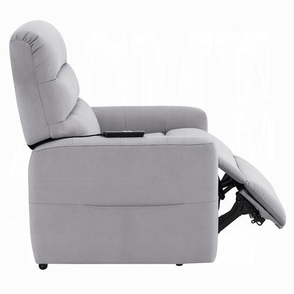 ACME Furniture - Freddie - Power Motion Recliner w/Lift - Gray Leather Aire - LV02628 view 7