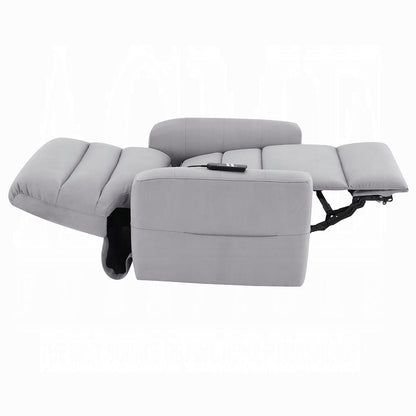 ACME Furniture - Freddie - Power Motion Recliner w/Lift - Gray Leather Aire - LV02628 view 8