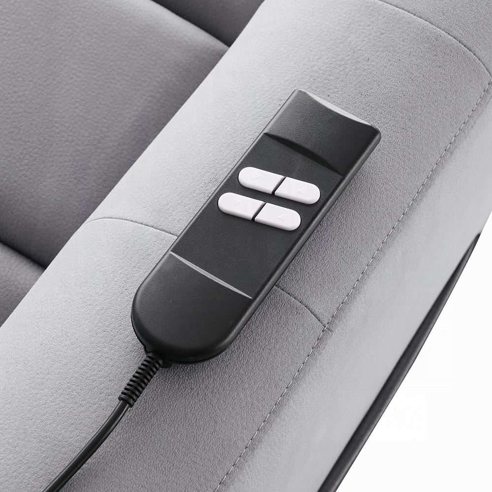 ACME Furniture - Freddie - Power Motion Recliner w/Lift - Gray Leather Aire - LV02628 view 9