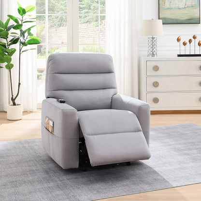 ACME Furniture - Freddie - Power Motion Recliner w/Lift - Gray Leather Aire - LV02628 view 10