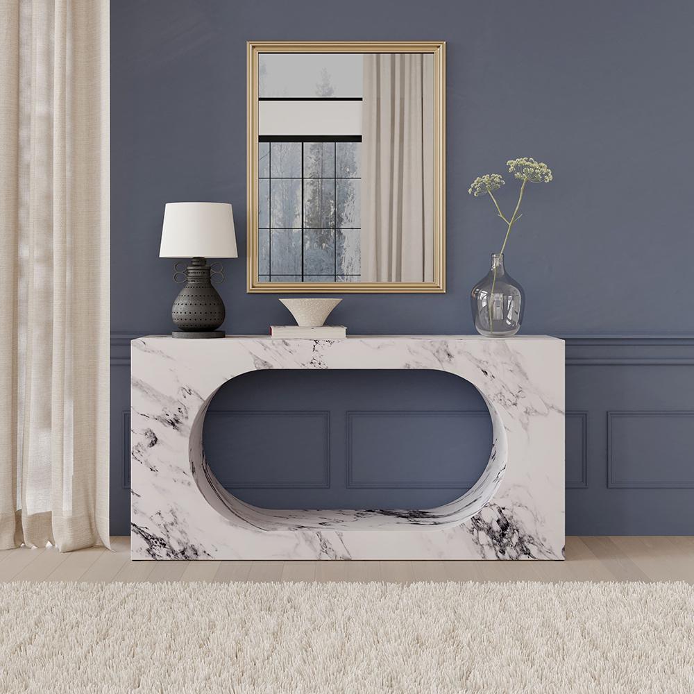 ACME Furniture - Fritzy Console Table - Engineered Stone Finish - AC03128 veiw 2