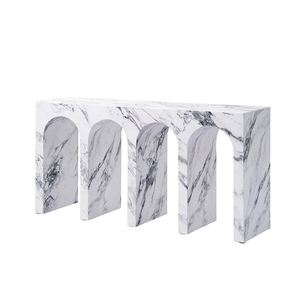 ACME Furniture - Fritzy Console Table - Engineered Stone Finish - AC03129 veiw 1