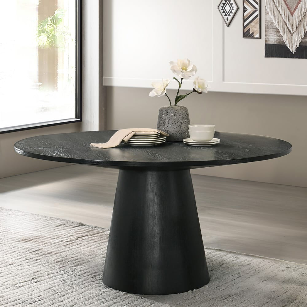 ACME Furniture - Froja - Round Dining Table - Black  - DN01802A view 3