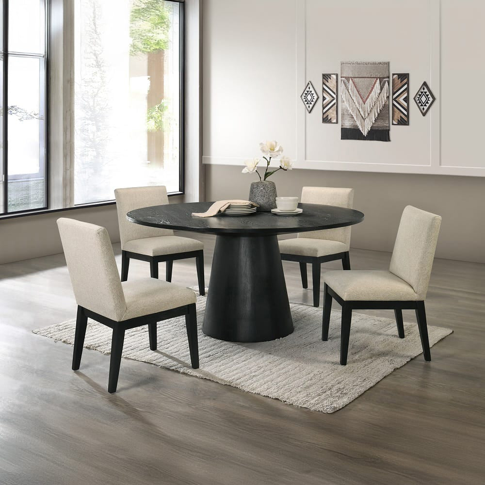 ACME Furniture - Froja - Round Dining Table - Black  - DN01802A view 4