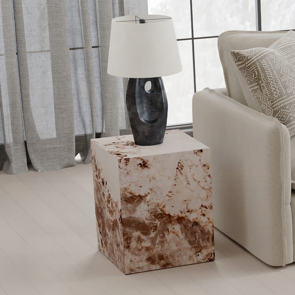 ACME Furniture - Fultan End Table - Engineered Stone Finish - LV03936 view 4