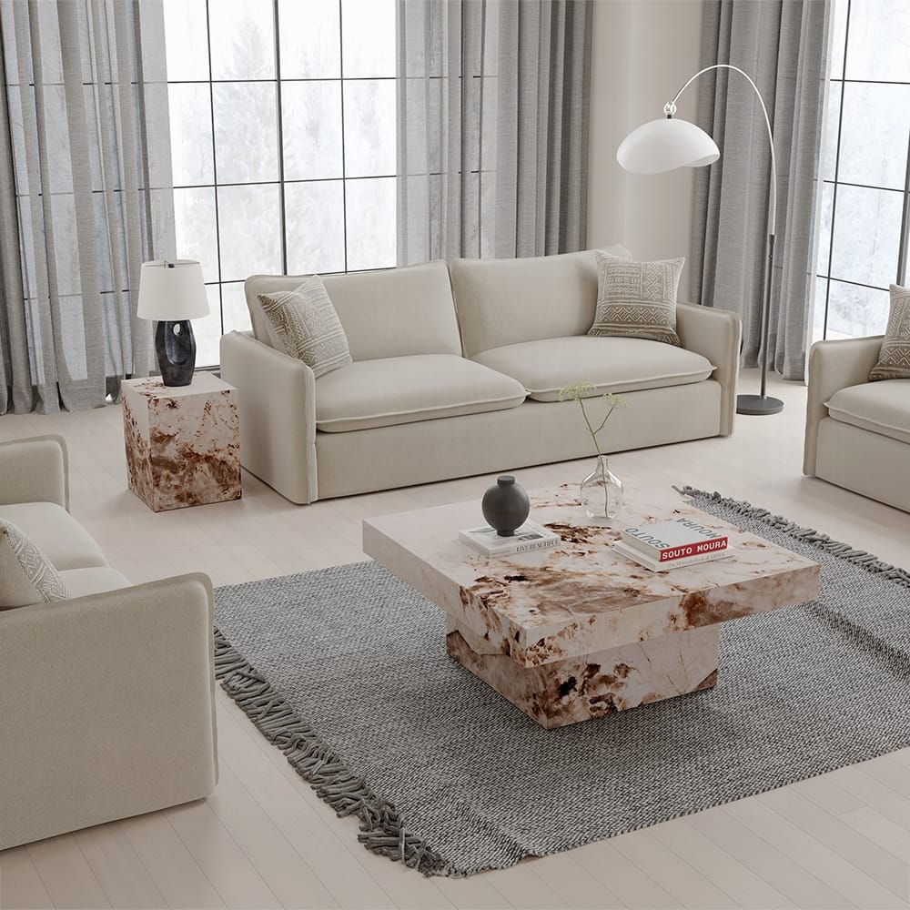 ACME Furniture - Fultan End Table - Engineered Stone Finish - LV03936 view 5