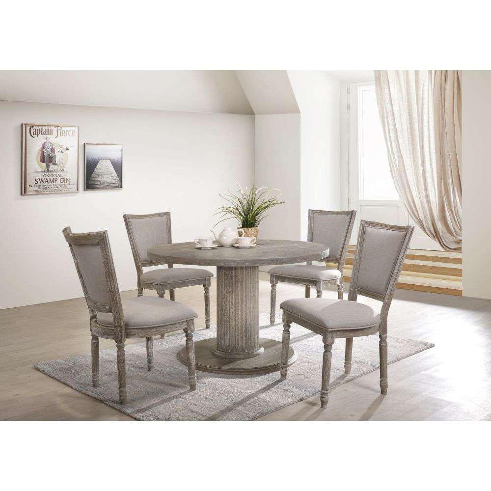 ACME Furniture - Gabrian Dining Table w/Single Pedestal - 71725 view 2