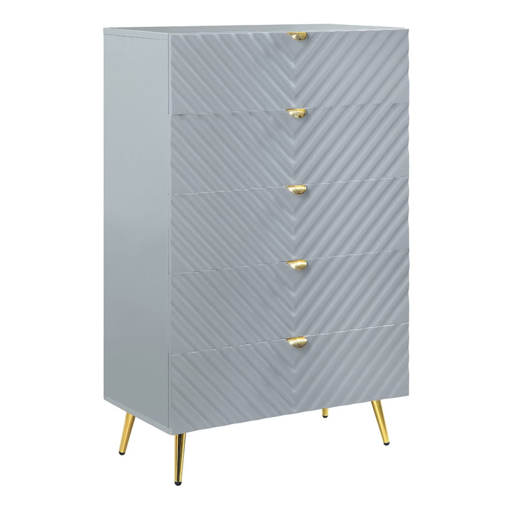 ACME Furniture - Gaines - Chest - Gray High Gloss Finish - BD01044A view 1
