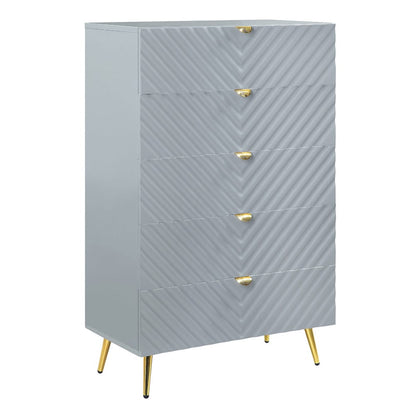 ACME Furniture - Gaines - Chest - Gray High Gloss Finish - BD01044A view 1